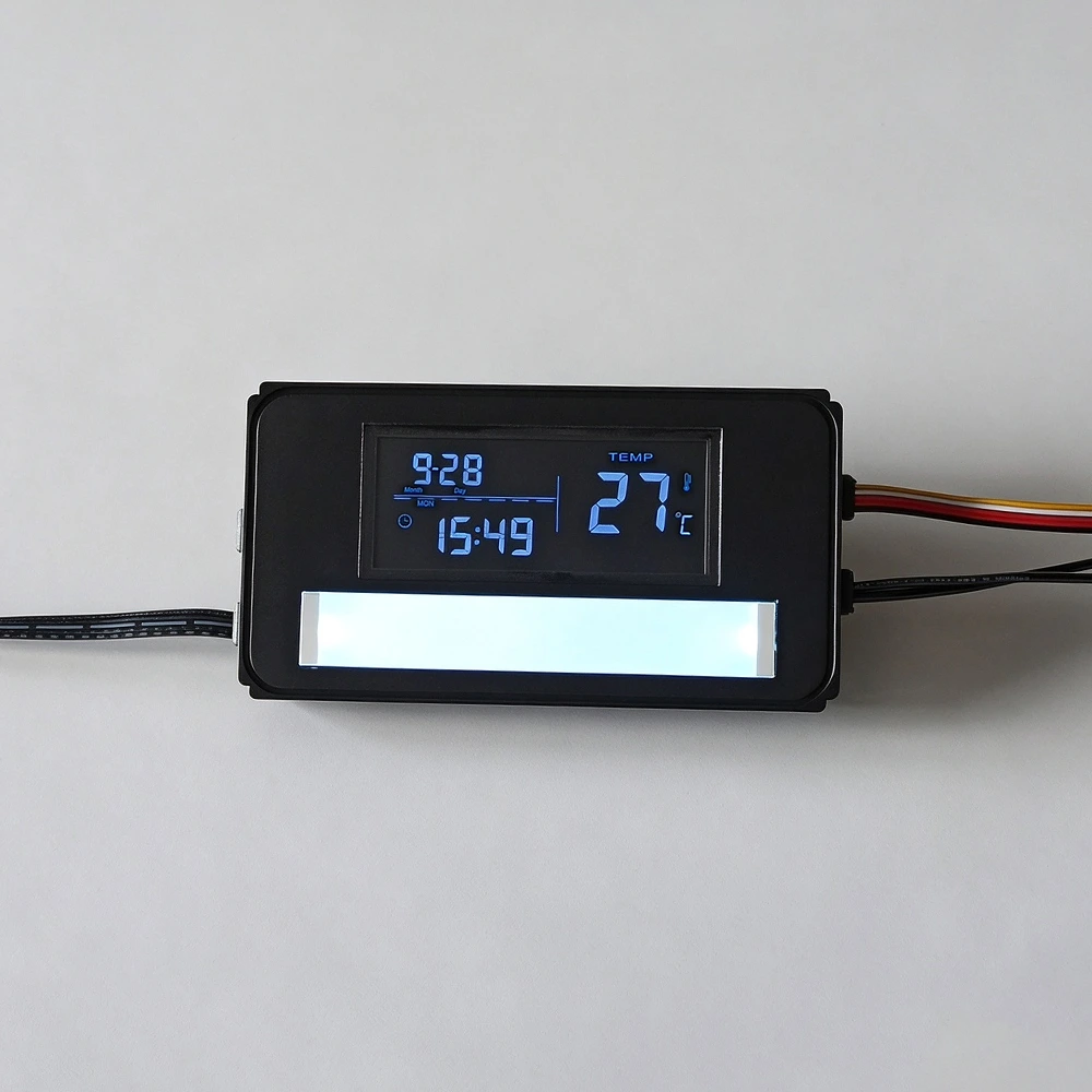 Image of K3015CBS Single-Color Stepless Dimming 6-Key Bluetooth Switch with Time, Temperature & Date Display