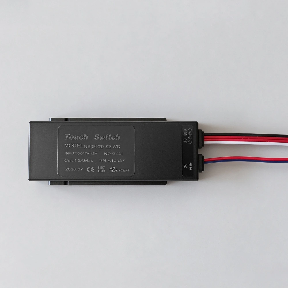 RS08F2D Dual-Key Radar Human Presence Switch with Single-Color Stepless Dimming RS08F2D-S2-WB 3